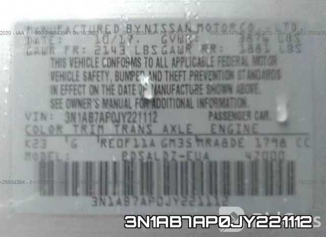 3N1AB7AP0JY221112 фото 10