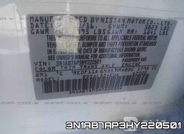 3N1AB7AP3HY220501 фото 10