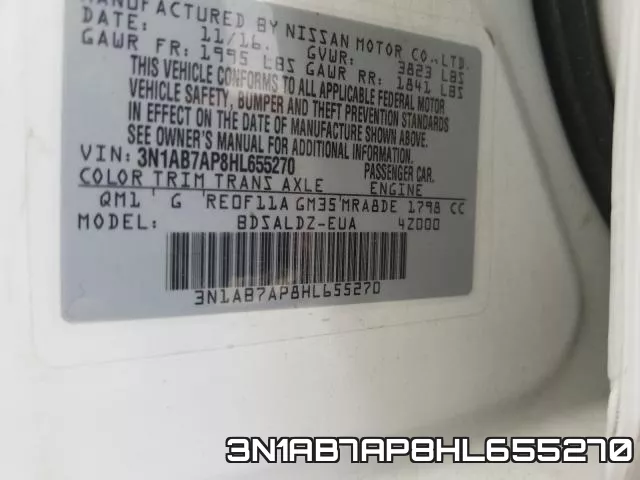 3N1AB7AP8HL655270 фото 2