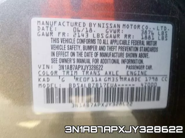 3N1AB7APXJY328622 фото 2
