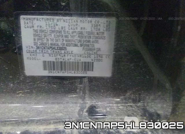 3N1CN7AP5HL830025 фото 10