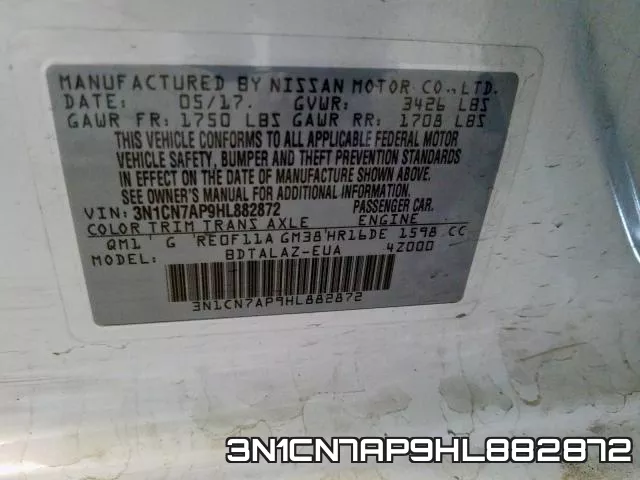 3N1CN7AP9HL882872 фото 2