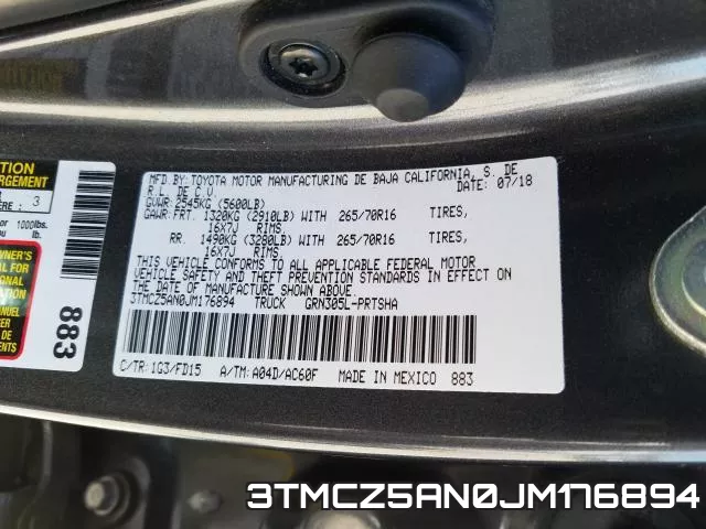 3TMCZ5AN0JM176894 фото 2