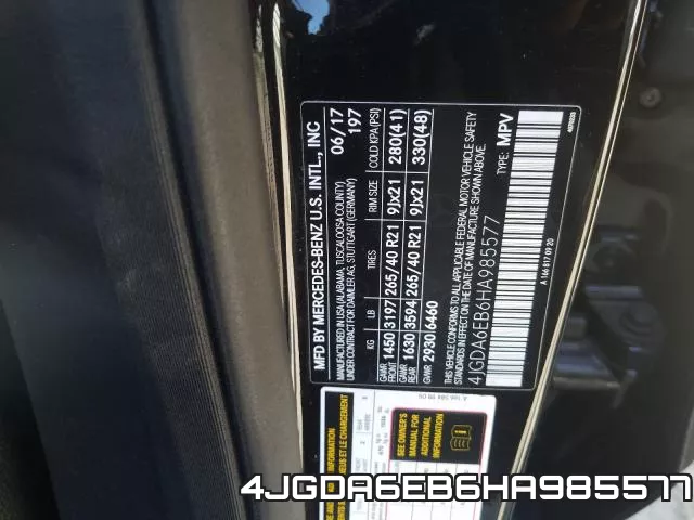 4JGDA6EB6HA985577 фото 2