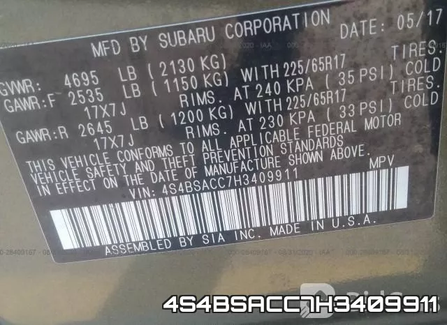 4S4BSACC7H3409911 фото 10