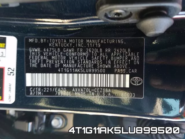 4T1G11AK5LU899500 фото 2