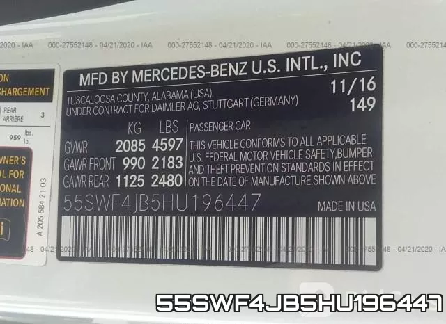 55SWF4JB5HU196447 фото 10