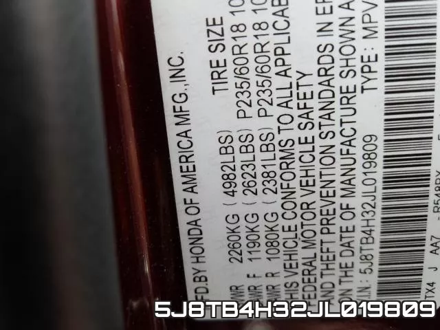 5J8TB4H32JL019809 фото 2
