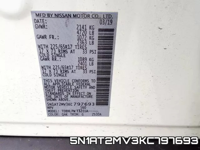 5N1AT2MV3KC797693 фото 2