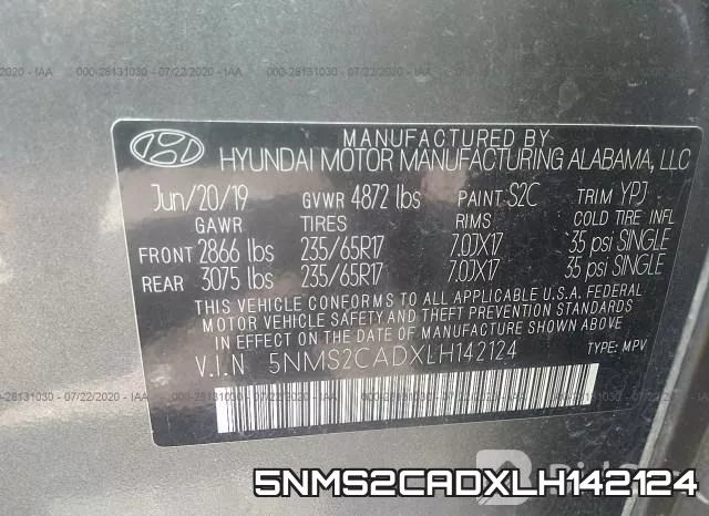 5NMS2CADXLH142124 фото 10