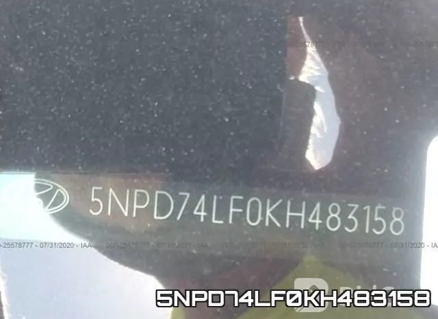 5NPD74LF0KH483158 фото 10