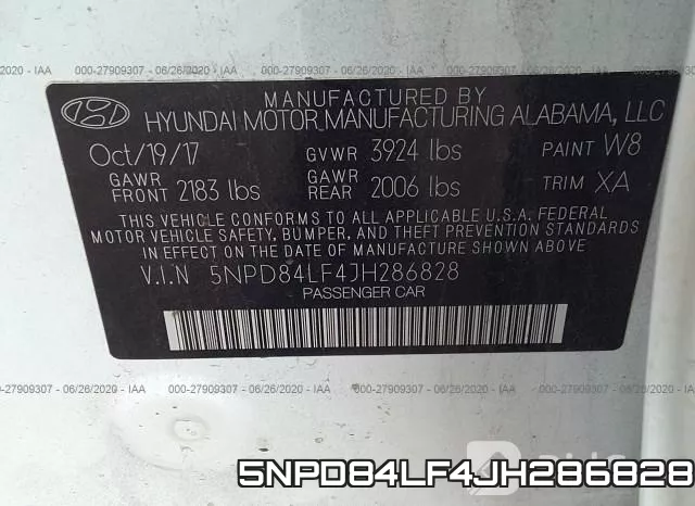 5NPD84LF4JH286828 фото 10