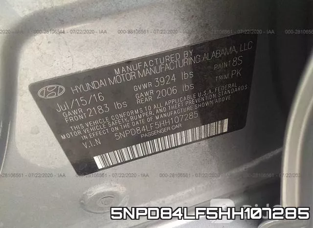 5NPD84LF5HH107285 фото 10