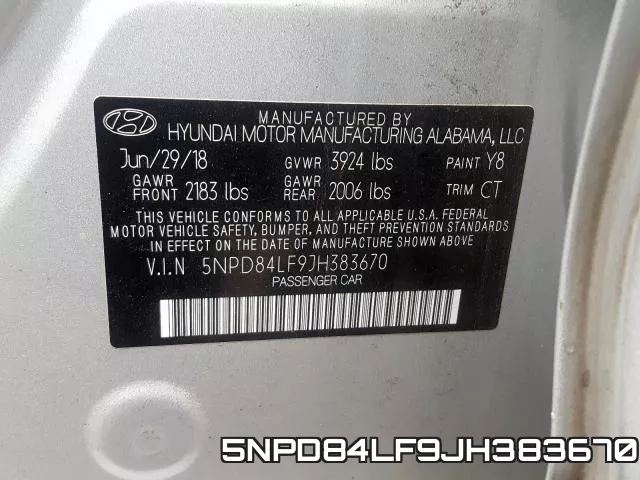 5NPD84LF9JH383670 фото 2