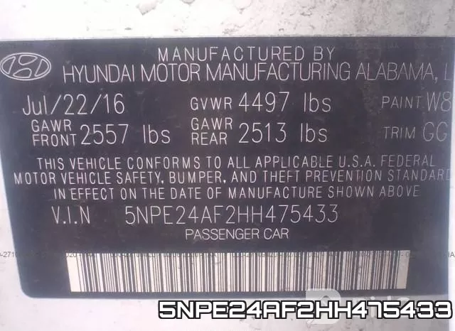 5NPE24AF2HH475433 фото 10