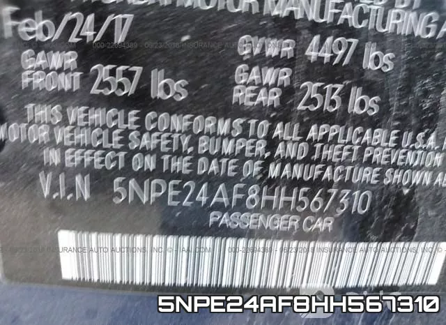 5NPE24AF8HH567310 фото 10