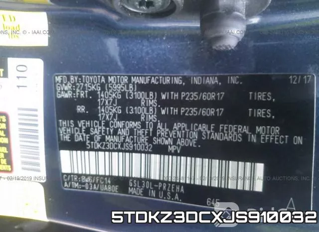 5TDKZ3DCXJS910032 фото 10