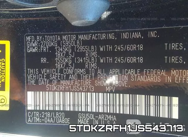 5TDKZRFH1JS543713 фото 10