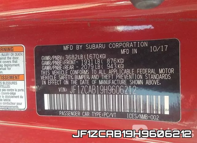 JF1ZCAB19H9606212 фото 10