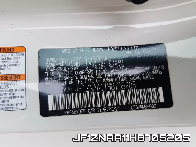 JF1ZNAA11H8705205 фото 2