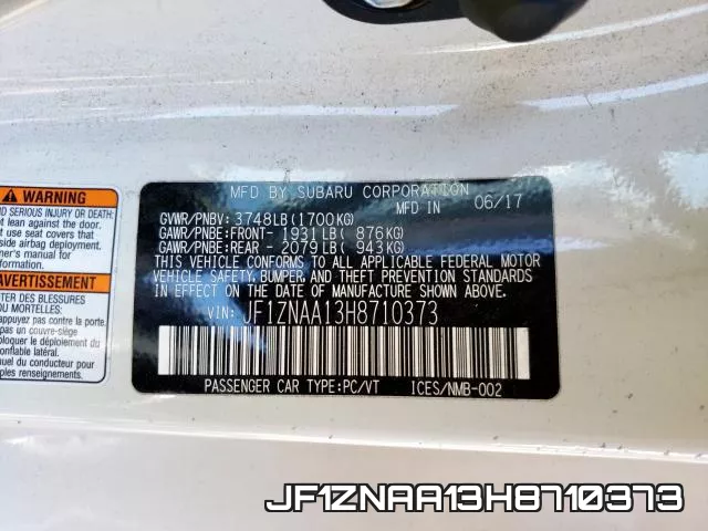JF1ZNAA13H8710373 фото 2