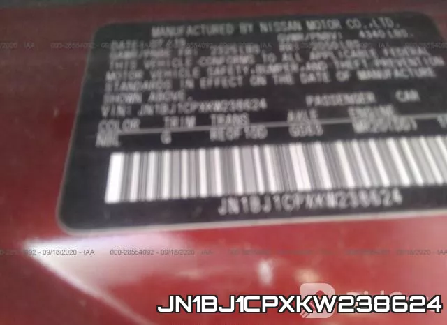 JN1BJ1CPXKW238624 фото 10