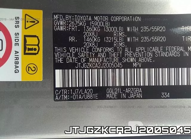 JTJGZKCA2J2005045 фото 10