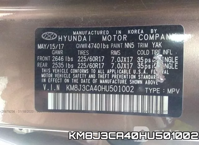 KM8J3CA40HU501002 фото 10