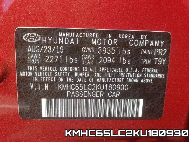 KMHC65LC2KU180930 фото 2