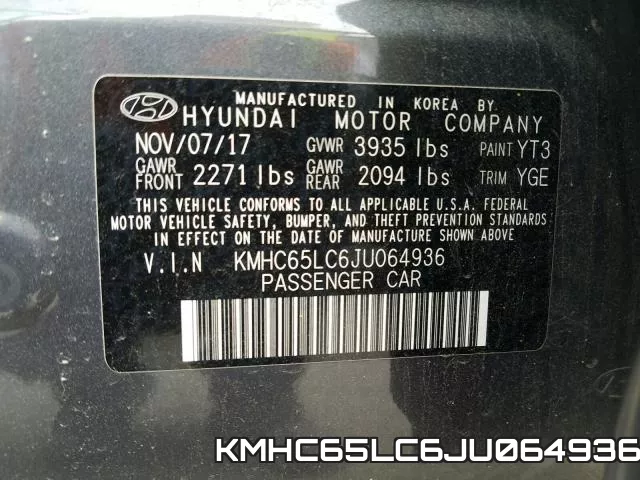 KMHC65LC6JU064936 фото 2