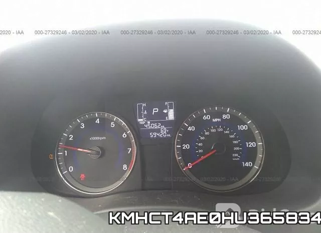 KMHCT4AE0HU365834 фото 8