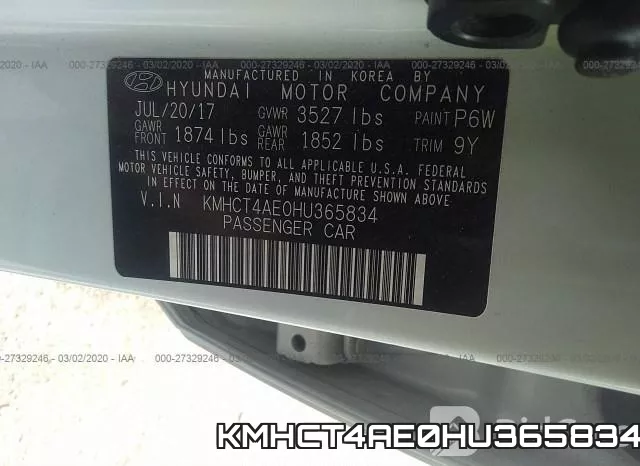 KMHCT4AE0HU365834 фото 10