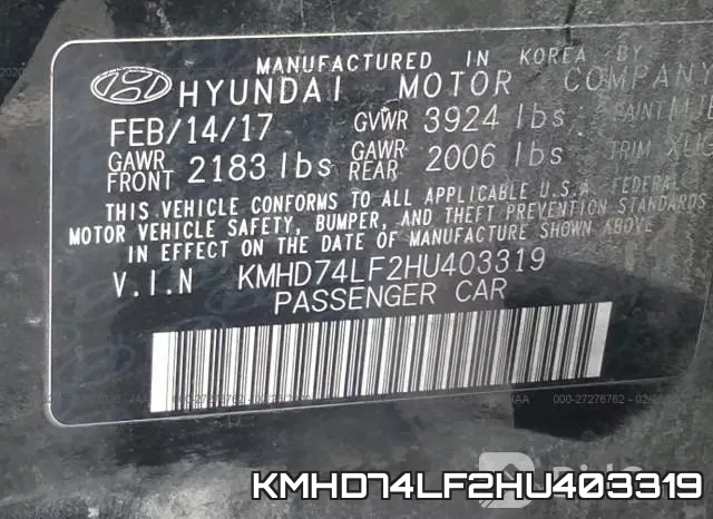 KMHD74LF2HU403319 фото 10