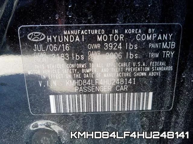 KMHD84LF4HU248141 фото 2