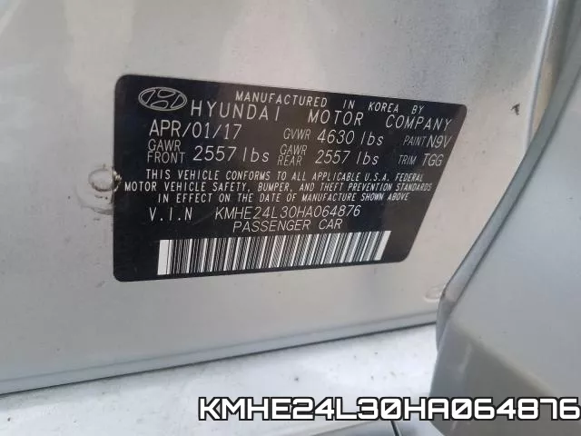 KMHE24L30HA064876 фото 2