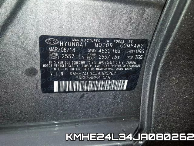 KMHE24L34JA080262 фото 2