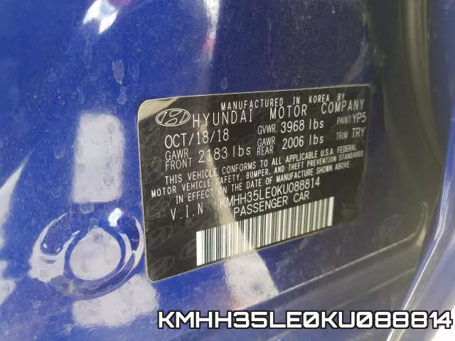 KMHH35LE0KU088814 фото 2