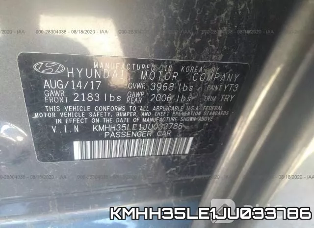 KMHH35LE1JU033786 фото 9