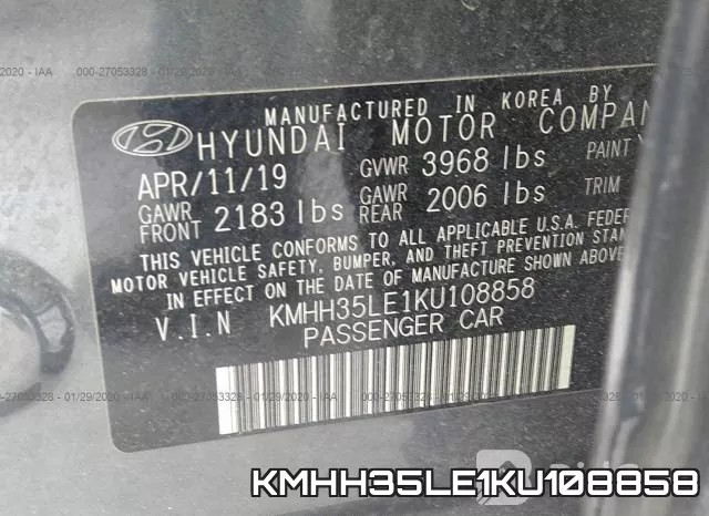 KMHH35LE1KU108858 фото 10