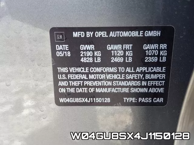 W04GU8SX4J1150128 фото 2
