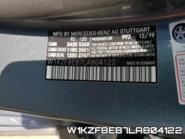 W1KZF8EB7LA804122 фото 2