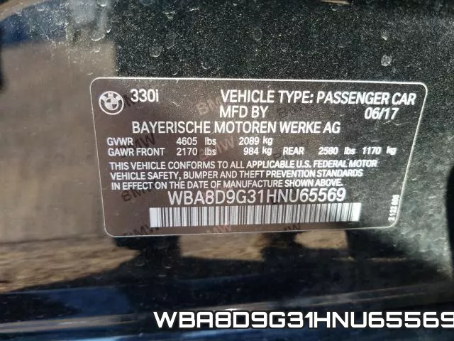 WBA8D9G31HNU65569 фото 2