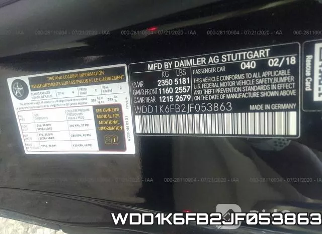 WDD1K6FB2JF053863 фото 10