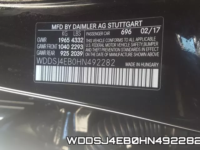 WDDSJ4EB0HN492282 фото 2