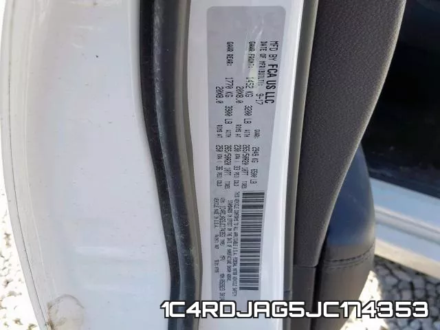 1C4RDJAG5JC174353 фото 2