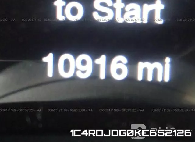 1C4RDJDG0KC652126 фото 8