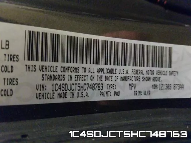 1C4SDJCT5HC748763 фото 2