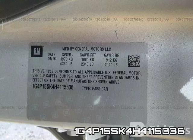1G4P15SK4H4115336 фото 10