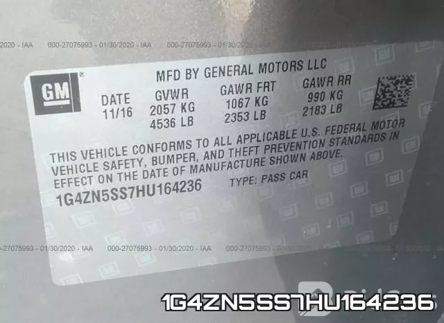 1G4ZN5SS7HU164236 фото 10