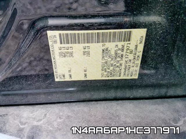 1N4AA6AP1HC377971 фото 2